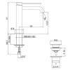 Смеситель для раковины Gattoni Circle two 9144/91C0 на 1 отверстие, излив 135 мм, с донным клапаном, Хром фото 2
