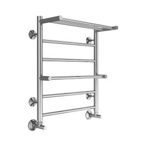 Полотенцесушитель водяной Terminus Аврора П6 50x60, с полкой, хром