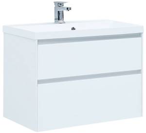 Тумба с раковиной Aquanet Гласс 90