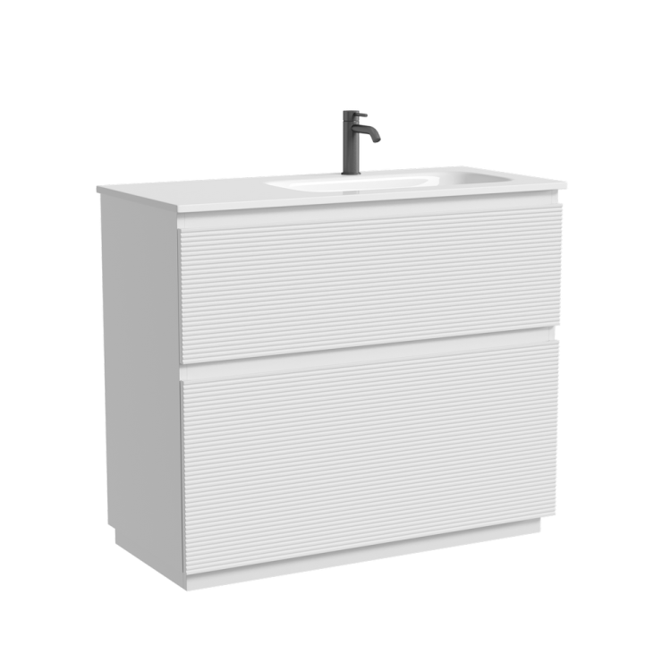 Тумба под раковину Sancos Folk Floor FL100FRW напольная, 99.5x44.5x85, правая, Bianco