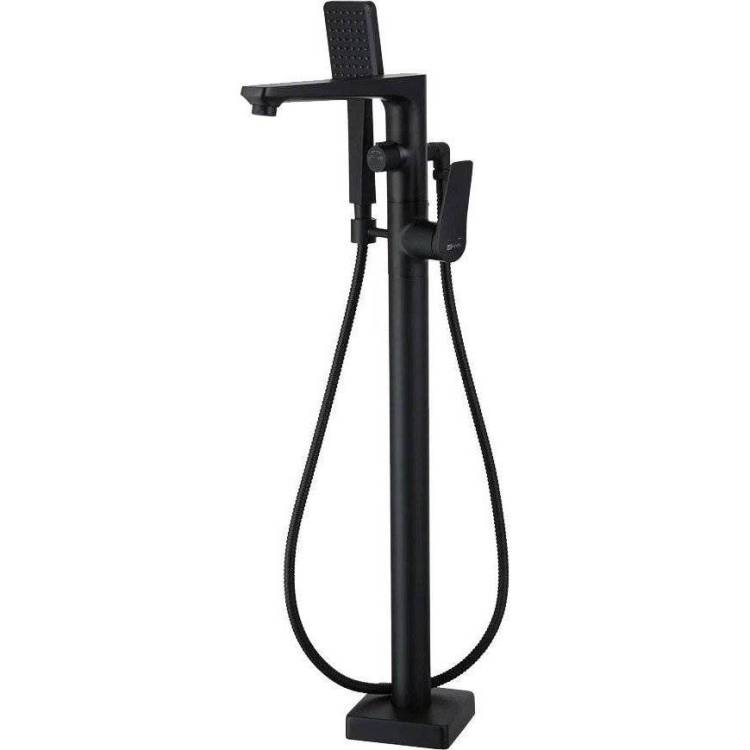 Смеситель для ванны Lemark Bronx LM3744BL напольный, черный