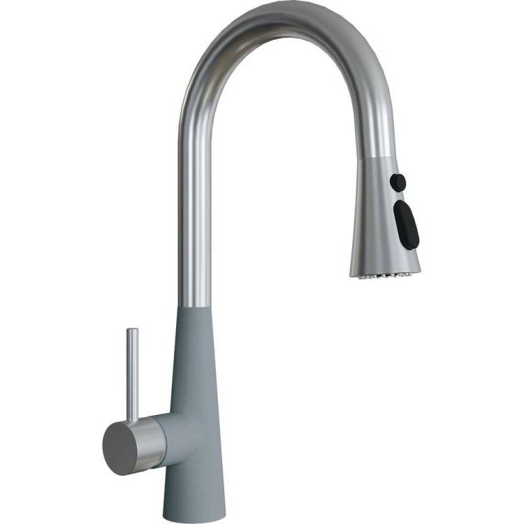 Смеситель для кухни Florentina Вита Pro 313.29Н.1223.307 FL серый шелк