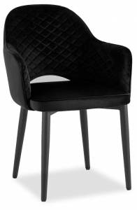 Кресло Stool Group Венера MC16-2YS KD HLR-66 велюр черный