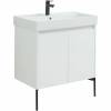 Тумба с раковиной Aquanet Nova Lite 75 302526 подвесная, белый глянец фото 9