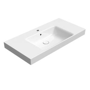 Раковина GSI Nubes 9651111 100 см, белая глянцевая