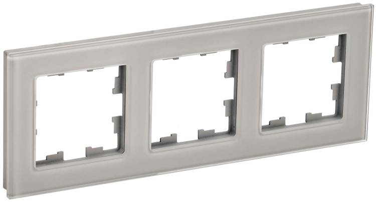 Рамка 3-постовая IEK Brite BR-M32-G-K30 дымчатый