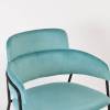 Стул Bradex Home Napoli FR 0323 светло-бирюзовый с черными ножками фото 5