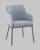 Стул Stool Group Кози AV 318-C76sl-08 синий, букле, с подлокотниками фото 2