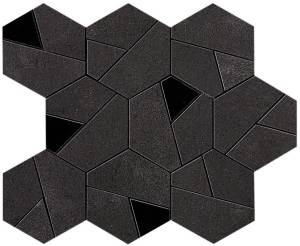 Мозаика Atlas Concorde Boost AN7B Tarmac Mosaico Hex Black 25x28.5