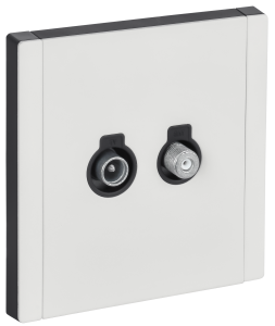 ТВ-розетка TV+SAT IEK Forte&Piano FP-AF20-O-M-K01 белый