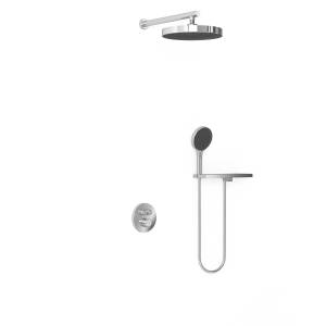 Душевой комплект Vincea Inspire VSFW-3I22MT2RCH встраиваемый, термостат, двухрежимный, хром