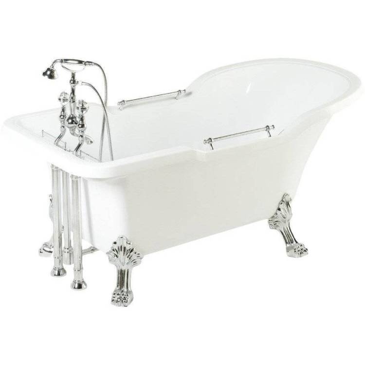 Ванна из искусственного камня Migliore Impero 25268 180x87 хром