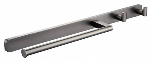 Кольцо для полотенец Wonzon & Woghand WW-9361 с 2 крючками, темный графит
