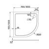 Душевой поддон Veconi Tezeo TZ10-100PL-01-19C3 100x100x3 фото 2