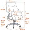 Кресло компьютерное Tetchair Brooklyn 20343 светло-коричневый фото 14