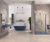 Ванна из искусственного камня Plumberia Selection VELOMA 160BD 160x70, биколор матовый белый,блу деним фото 8