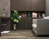 SPC Ламинат Stone Floor 4.5/33 4V 1519-8 НР Дуб Брауни Коричневый 1545x180 фото 4