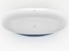 Ванна из искусственного камня Plumberia Selection VELOMA 160BD 160x70, биколор матовый белый,блу деним фото 5