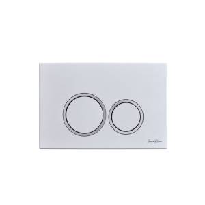 Кнопка смыва Iberica Blanca Esti-O IB.B082.004.000 серый - хром матовый, 25x16 см