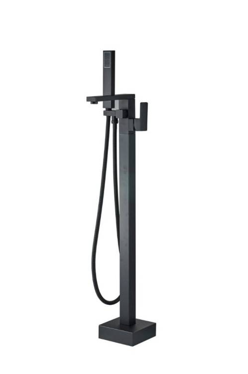 Смеситель для ванны Boch Mann Albano black BM8923 напольный, черный матовый