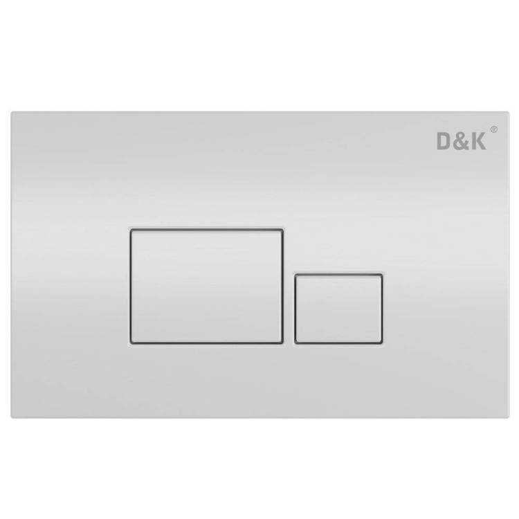 Клавиша смыва D&K Quadro DB1519016 универсальная белый