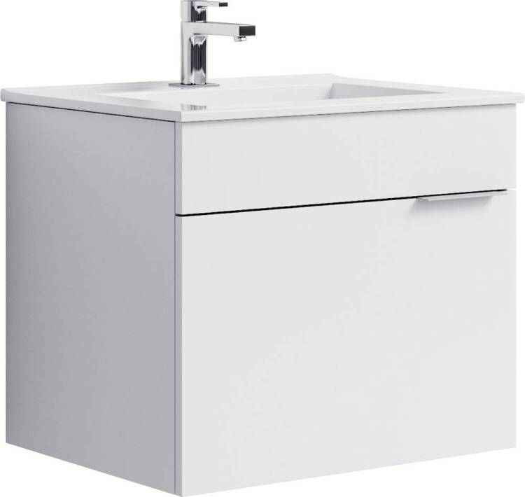 Тумба с раковиной Aqwella Brig 60 подвесная, белая