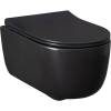 Унитаз подвесной Allen Brau Priority 4.31002.31+4.31004.31 с крышкой-сиденьем, черный матовый