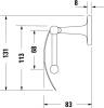 Держатель туалетной бумаги Duravit Starck T 0099404600 черный, с крышкой фото 2