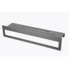 Полка Raglo R340.04.09 с держателем полотенец, графит