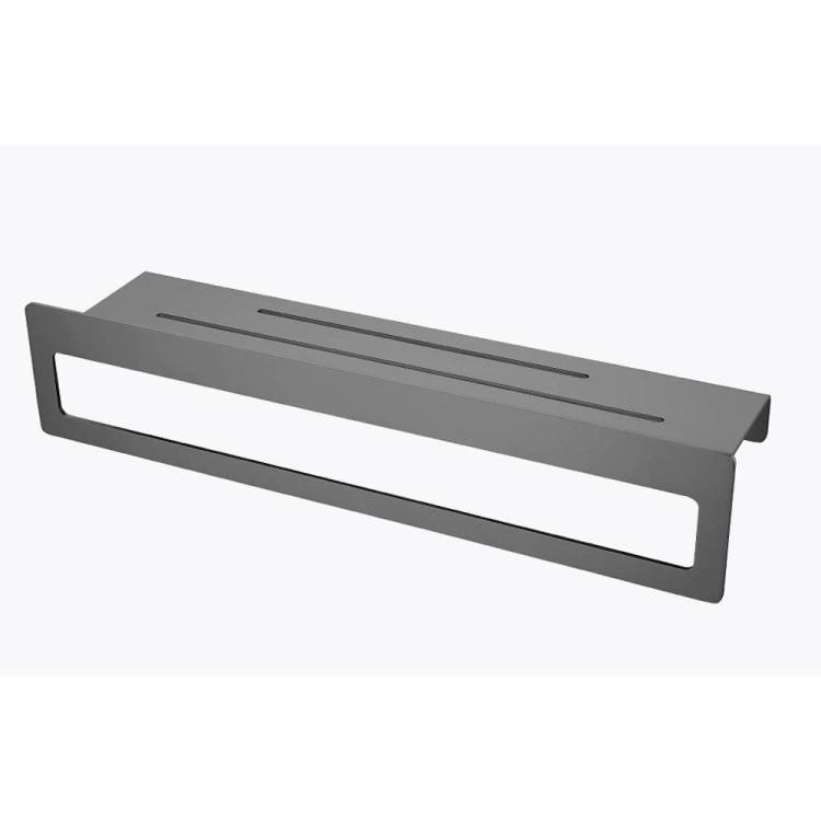 Полка Raglo R340.04.09 с держателем полотенец, графит