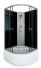 Душевая кабина Arcus Style S-02G 90x90x195, задние стекла - черные, фронтальные - серые тонированные