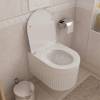 Унитаз подвесной Teymi Martta Vortex T42101 безободковый, с сиденьем микролифт, белый фото 5