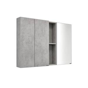 Зеркало-шкаф Comforty Осло 60 бетон светлый
