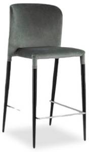 Стул барный Stool Group Лори vd-lori-plb-b26 велюр серый