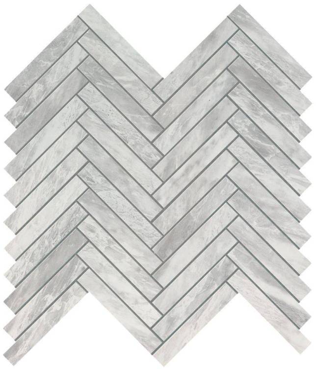 Мозаика Atlas Concorde Marvel Stone 9SHB Bardiglio Grey Herringbone Wall 30.5x30