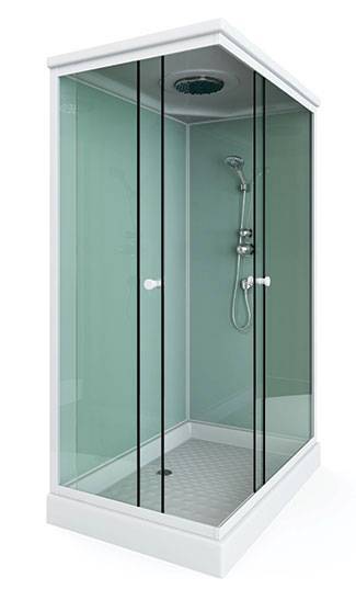 Душевая кабина Arcus Style S-48 80x120x210, двери - матовые фактурные, задние стекла - белые матовые