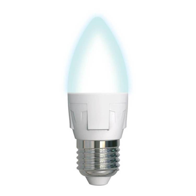 Лампа светодиодная Uniel LED-C37 7W/NW/E27/FR PLP01WH