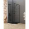 Душевое ограждение NEW TRENDY NEW SOLEO BLACK L 90x90x195 K-0579 (черный) фото 2