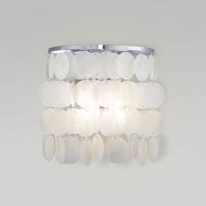 Бра Eurosvet Sandra 60084/2 хром/перламутр