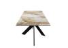 Стол Дик DikLine EKX180 00-00081528 керамика Venetian Brown Light глянец, опоры черные 180(240)x90x75 фото 13