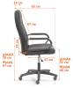 Кресло компьютерное Tetchair Parma (22) 25034 черный, кож.зам фото 15