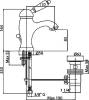 Смеситель для раковины Cezares Elite ELITE-LSM1-03/24-Bi фото 2