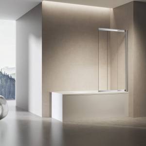 Шторка на ванну Vincea VSB-6E900CL-R профиль хром, стекло прозрачное, 90x140