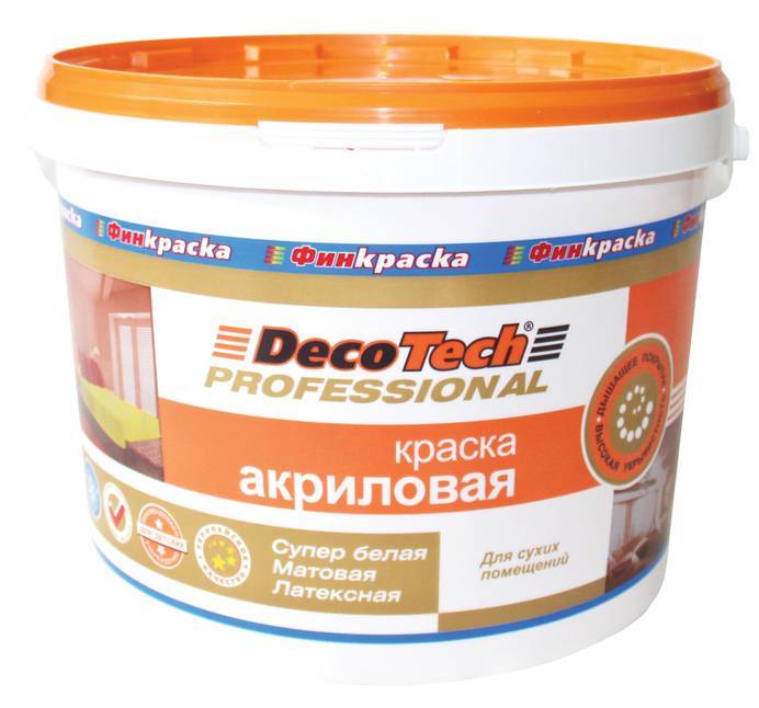 Краска DecoTech Акриловая 9 л