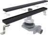 Душевой трап (лоток) Plumberia Selection PSL Linear 80 см, черный матовый фото 2