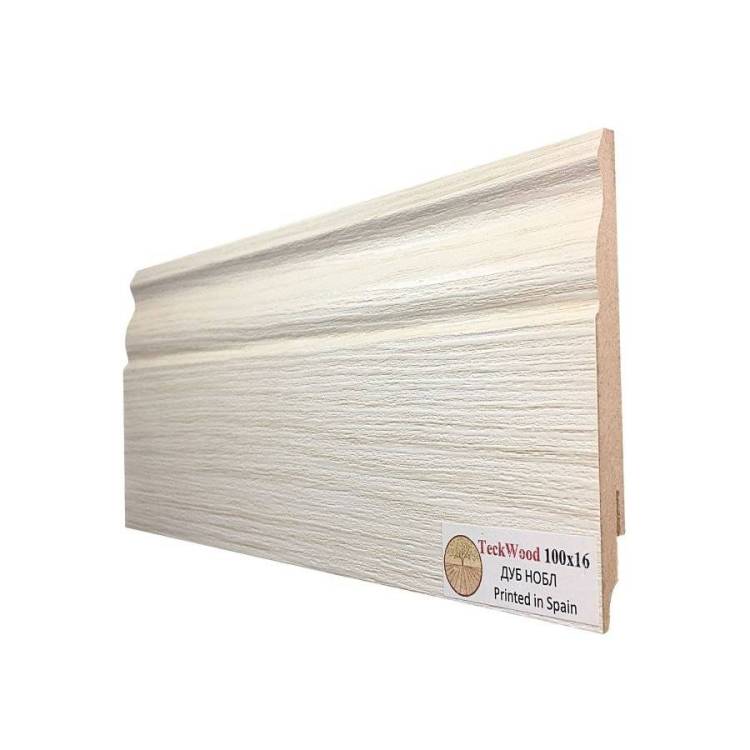 Плинтус МДФ TeckWood цветной Дуб Нобл 2150x100x16