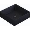 Раковина Uperwood Square 291020317 черный, 39x39