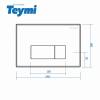 Кнопка смыва Teymi Helmi T70203BM черный матовый фото 4