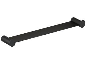 Полка Сунержа Round L 460 31-3020-4460 с крючками, матовый чёрный