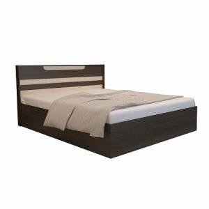 Кровать Горизонт Юнона Н1447002 140x200, с подъемным механизмом, венге, дуб молочный